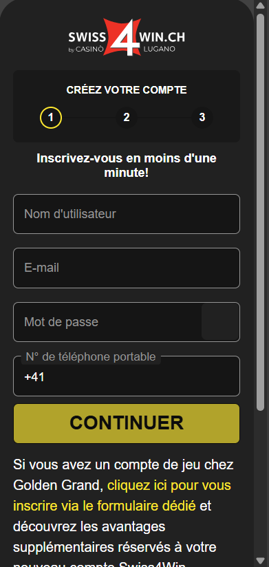 Swiss4Win Inscription