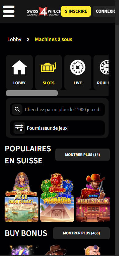 Swiss4Win machines à sous